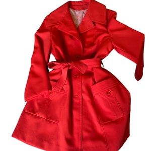 Red Vintage Trench Coat 💋